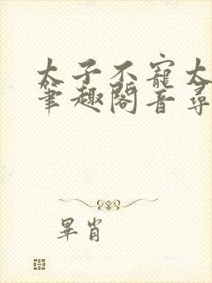 太子不宠太子妃笔趣阁音寻十二月