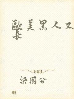 欧美黑人又粗且长