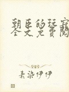 朝臣的玩宠小说全文免费阅读笔趣阁