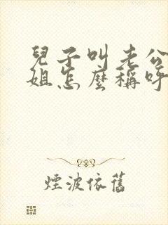 儿子叫老公的姐姐怎么称呼封面