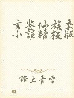 玄鉴仙族季越人小说精校版封面