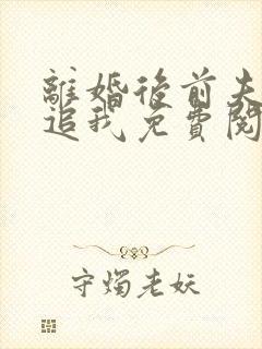 离婚后前夫总是追我免费阅读封面