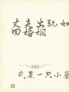丈夫出轨如何挽回婚姻封面