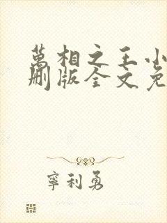 万相之王小说未删版全文免费阅读
