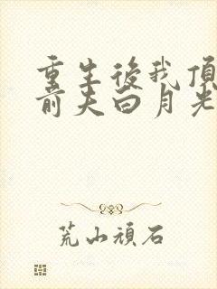 重生后我顶替了前夫白月光九九月著