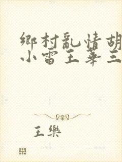 乡村乱情胡秀英小雷王华三卩