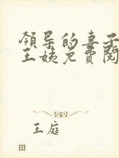 领导的妻子小说王姨免费阅读全文