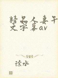 精品人妻午夜中文字幕av