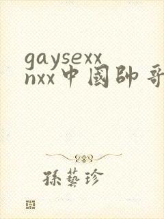 gaysexxnxx中国帅哥