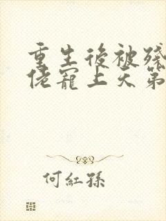 重生后被残疾大佬宠上天第二部封面