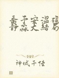 乔予安温砚深沈静淼大结局