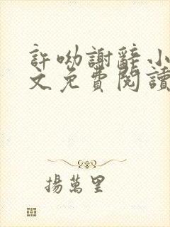 许呦谢辞小说全文免费阅读