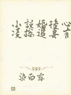 小说婚后心动:凌总追妻有点甜小说封面