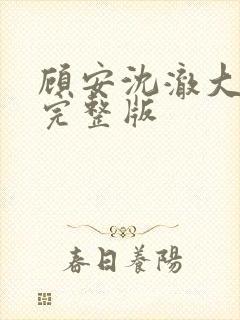 顾安沈澈大结局完整版