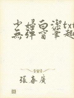少妇白洁txt无弹窗笔趣阁
