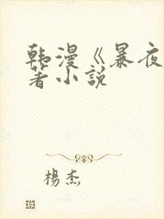 韩漫《暴夜》原著小说