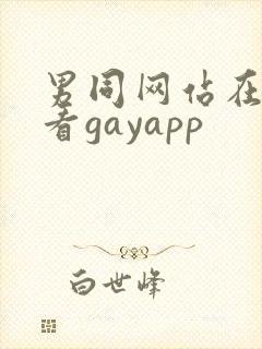 男同网站在线观看gayapp封面