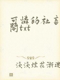 可怜的社畜笔趣阁txt