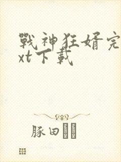 战神狂婿完本txt下载