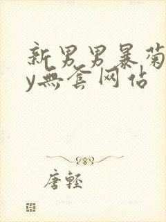 新男男暴菊gay无套网站