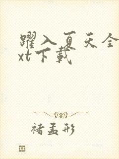 跃入夏天全文txt下载封面