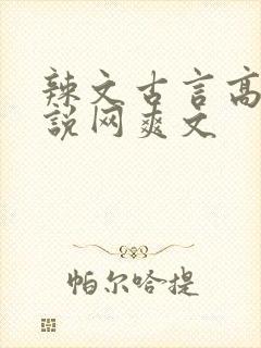 辣文古言高辣小说网爽文封面
