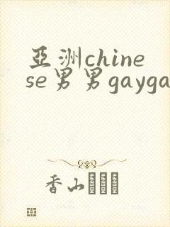 亚洲chinese男男gaygay网站