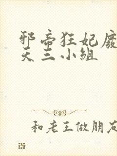 邪帝狂妃废材逆天三小组