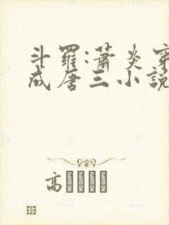 斗罗:萧炎穿越成唐三小说