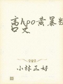 高hpo黄暴粗口文
