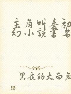 主角叫秦初的玄幻小说书名
