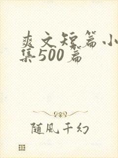 爽文短篇小说合集500篇封面
