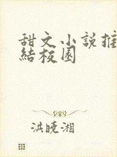 甜文小说推荐完结校园