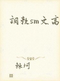 调教sm文高h