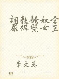 调教骚奴含着纸尿裤双女主女攻小说