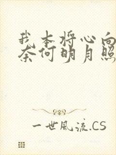 我本将心向明月奈何明月照沟渠意思是什么封面