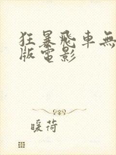 狂暴飞车无删减版电影封面