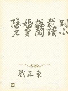 隐婚总裁别太坏免费阅读小说