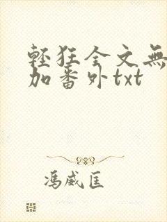 轻狂全文无删减加番外txt
