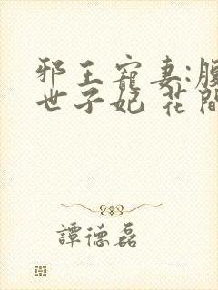 邪王宠妻:腹黑世子妃 花间雪封面