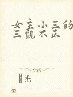 女主小三的小说三观不正