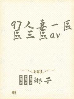 97人妻一区二区三区av