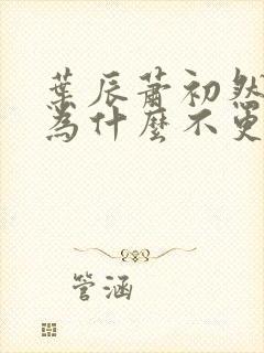 叶辰萧初然小说为什么不更新了