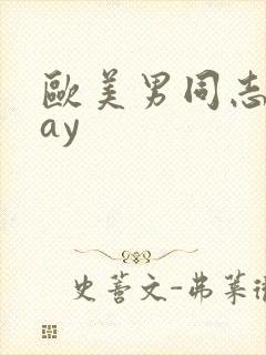 欧美男同志强gay