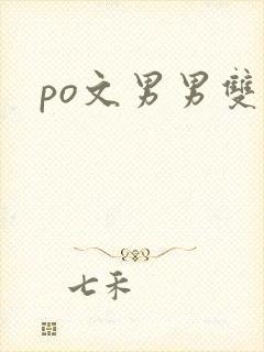 po文男男双性封面
