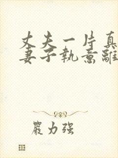 丈夫一片真心,妻子执意离婚