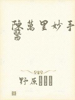 陈万里妙手大仙医封面