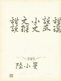 甜文小说甜文小说推文巫瑶