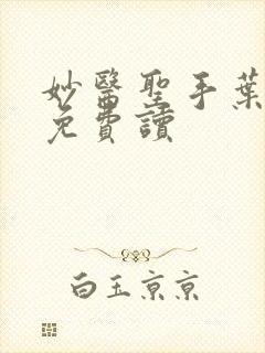妙医圣手叶皓轩免费读