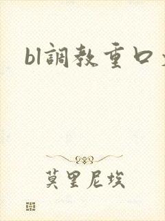 bl调教重口文